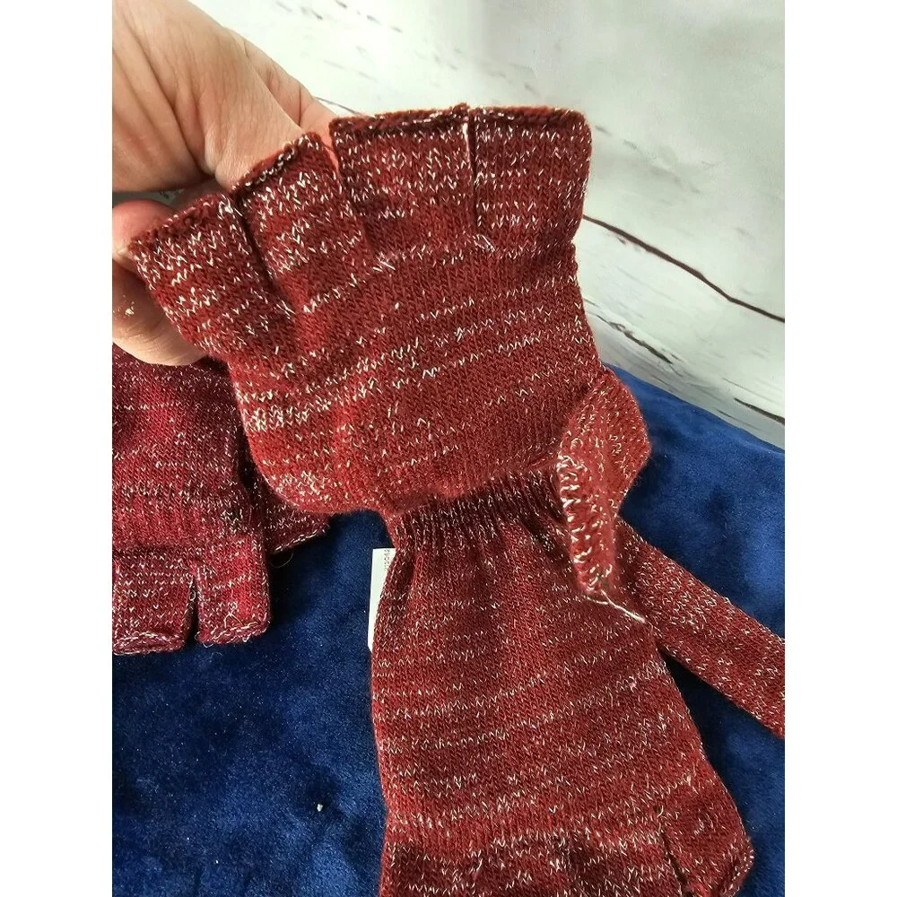 Flip Top Ladies’ Gloves Set of 6 Red‎ Black